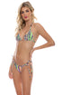Luli Fama Luli Disco Wavy Ruched Back Tie Side Bottom